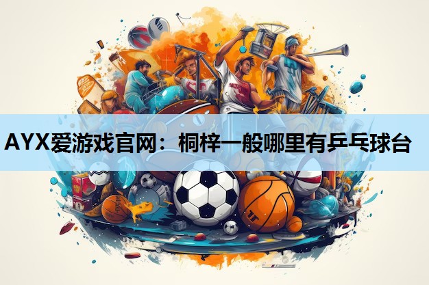 桐梓一般哪里有乒乓球台 桐梓一般哪里有乒乓球台